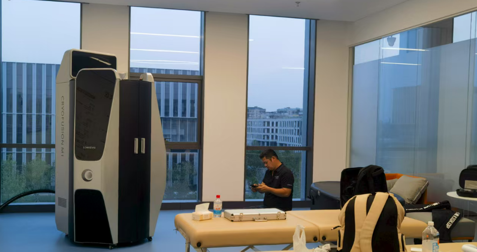 Laboratorio de deporte y salud de un destacado grupo tecnológico chino